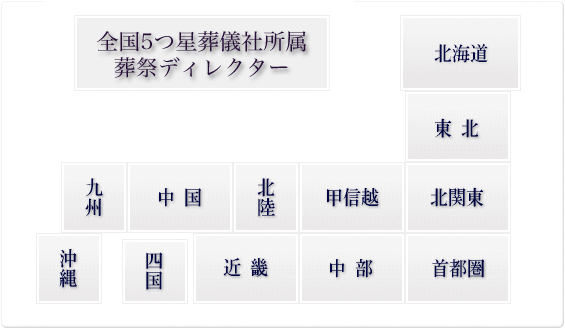 全国の５つ星葬祭ディレクター